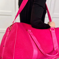 Wherever I Go Textured Duffle Bag - Happily Ever Atchison Shop Co.  