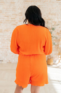 Roll With me Romper in Tangerine - Happily Ever Atchison Shop Co.