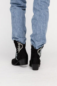 RONAN Rhinestone Western Booties - Happily Ever Atchison Shop Co.