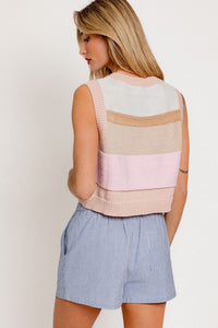 Round Neck Sweater Vest - Happily Ever Atchison Shop Co.