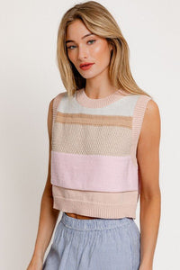 Round Neck Sweater Vest - Happily Ever Atchison Shop Co.