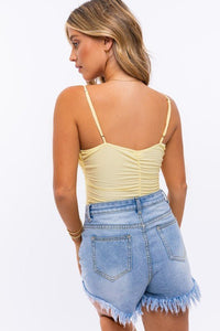 Ruched Bodysuit - Happily Ever Atchison Shop Co.