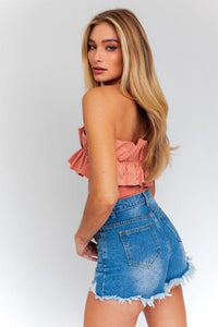 Ruffle Detail Bodysuit - Happily Ever Atchison Shop Co.