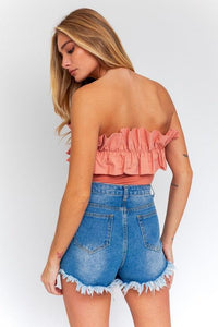 Ruffle Detail Bodysuit - Happily Ever Atchison Shop Co.