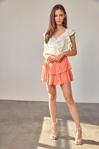 Ruffle Mini Skirt with Shorts - Happily Ever Atchison Shop Co.