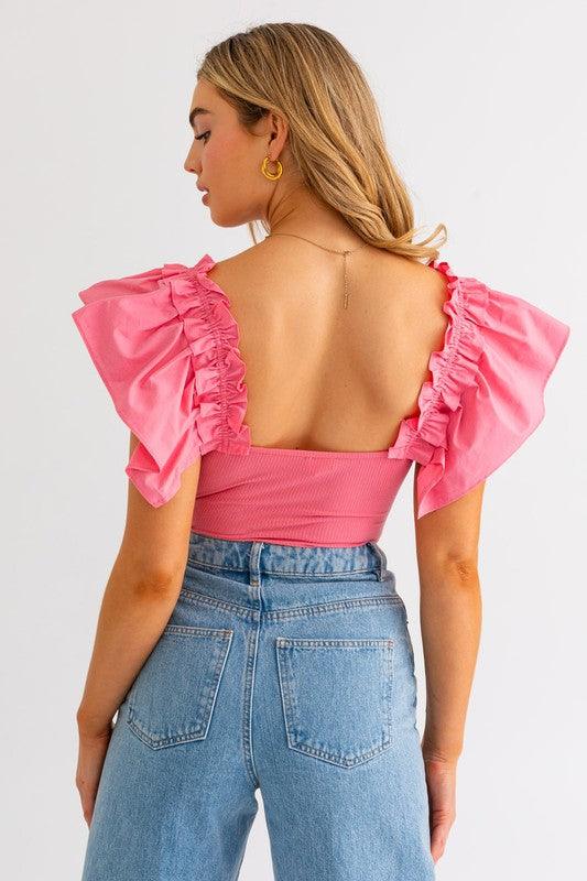 Ruffled Bodysuit - Happily Ever Atchison Shop Co.