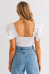 Ruffled Bodysuit - Happily Ever Atchison Shop Co.