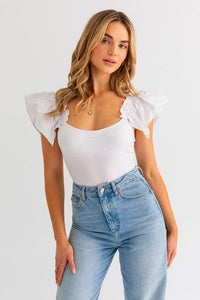 Ruffled Bodysuit - Happily Ever Atchison Shop Co.