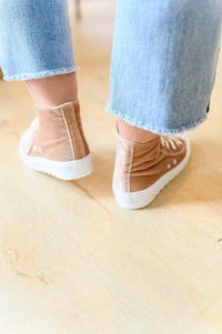 Run Me Down Velvet High Tops in Tan - Happily Ever Atchison Shop Co.