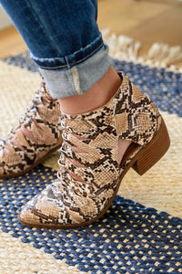 Sadie Ankle Boots In Snakeskin - Happily Ever Atchison Shop Co.