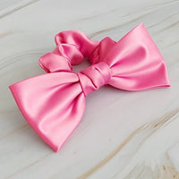 Satin Bow Tie Hair Scrunch - Happily Ever Atchison Shop Co.