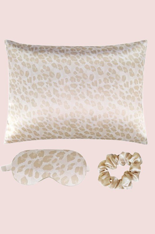 Satin Pillowcase Sleep Mask Scrunchie Gift Set - Happily Ever Atchison Shop Co.