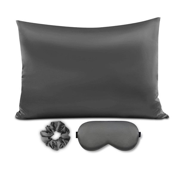Satin Pillowcase Sleep Mask Scrunchie Gift Set - Happily Ever Atchison Shop Co.