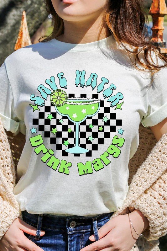 Save Water Drink Margs Graphic T Shirts - Happily Ever Atchison Shop Co.