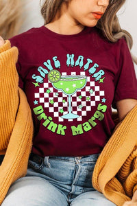 Save Water Drink Margs Graphic T Shirts - Happily Ever Atchison Shop Co.