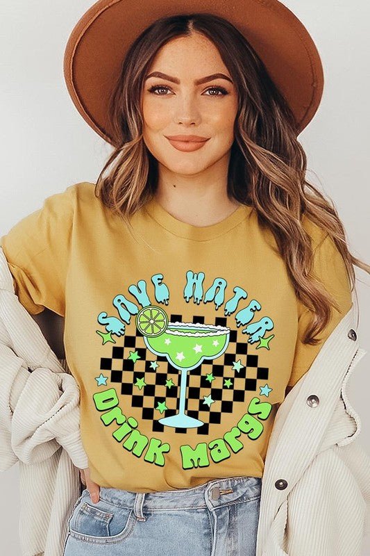 Save Water Drink Margs Graphic T Shirts - Happily Ever Atchison Shop Co.