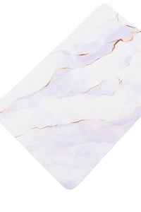 Say No More Luxury desk pad in White Marble - Happily Ever Atchison Shop Co.