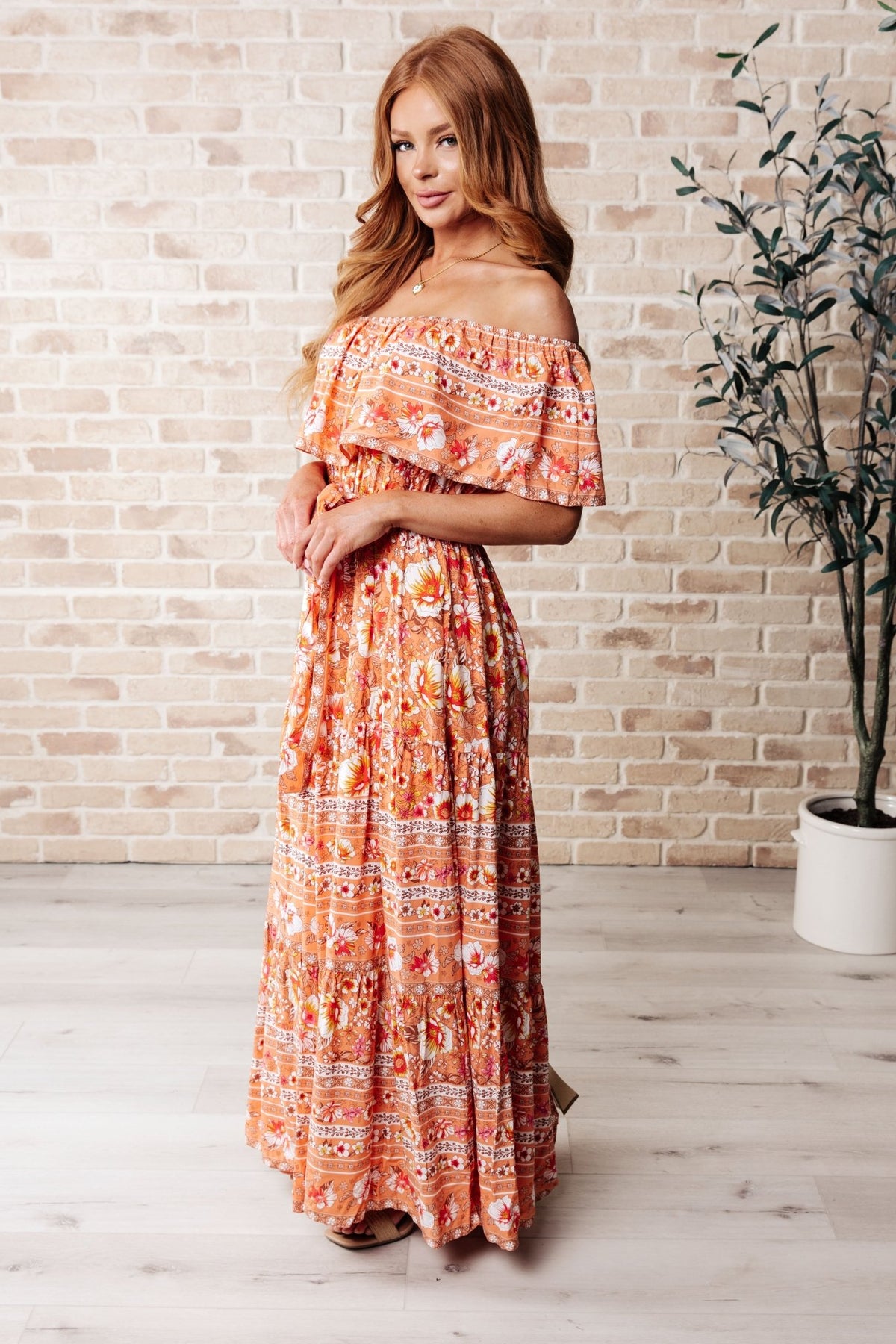 Say You Love Me Off Shoulder Dress - Happily Ever Atchison Shop Co.