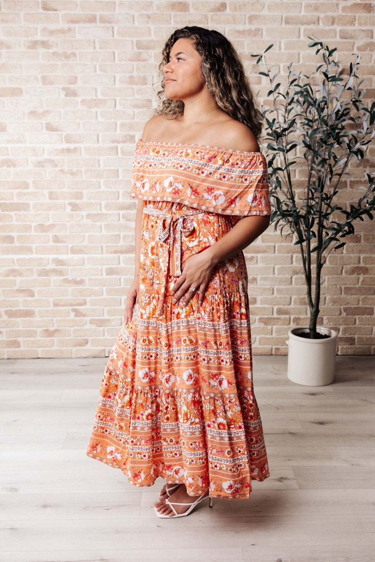 Say You Love Me Off Shoulder Dress - Happily Ever Atchison Shop Co.