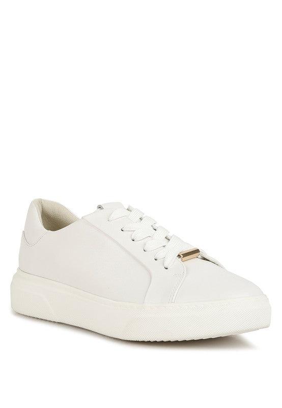 Schick Lace Up Leather Sneakers - Happily Ever Atchison Shop Co.