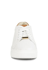 Schick Lace Up Leather Sneakers - Happily Ever Atchison Shop Co.