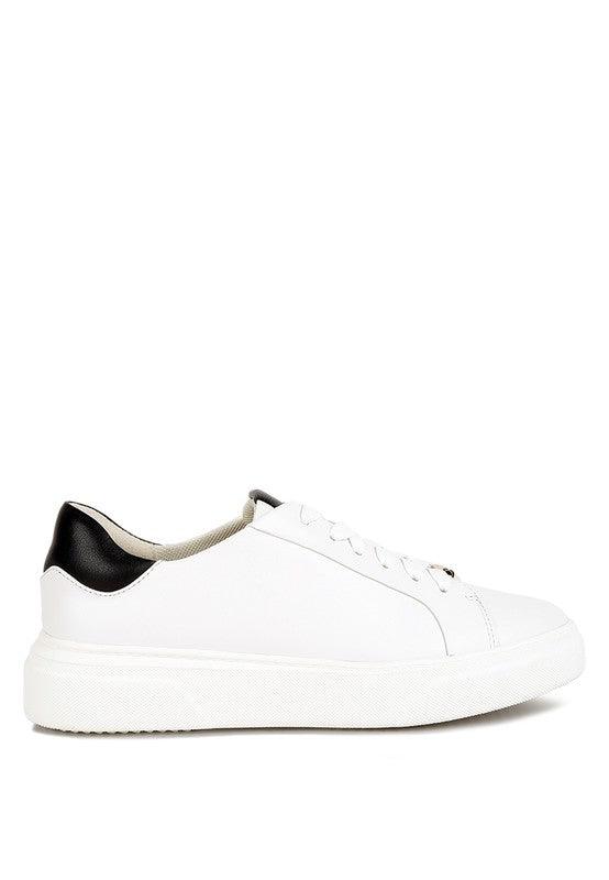 Schick Lace Up Leather Sneakers - Happily Ever Atchison Shop Co.