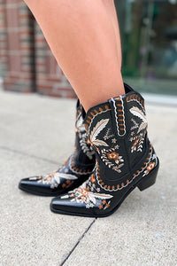 Shania Black Western Bootie - Happily Ever Atchison Shop Co.