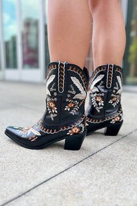 Shania Black Western Bootie - Happily Ever Atchison Shop Co.