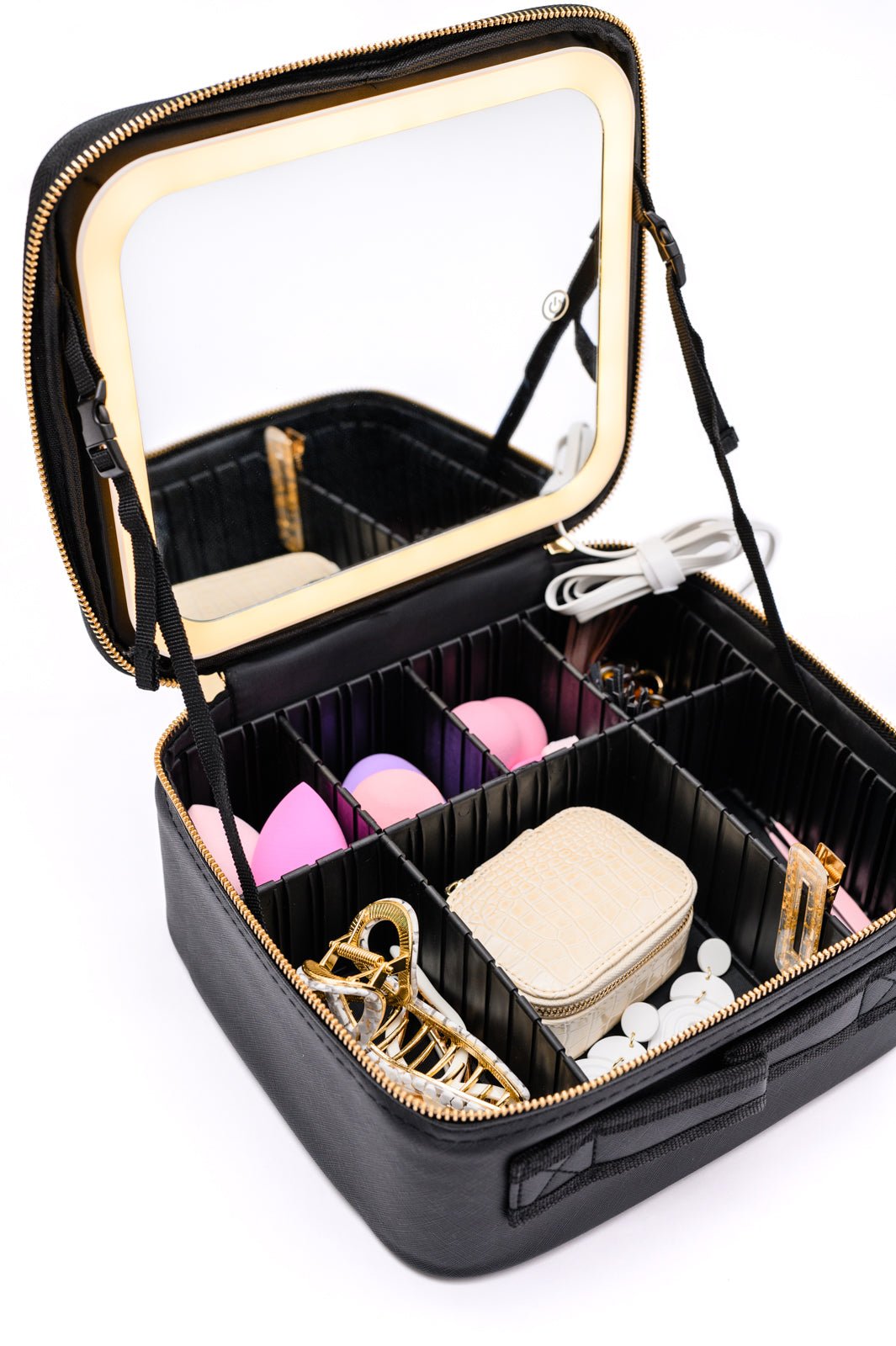 She's All That LED Makeup Case in Black - Happily Ever Atchison Shop Co.