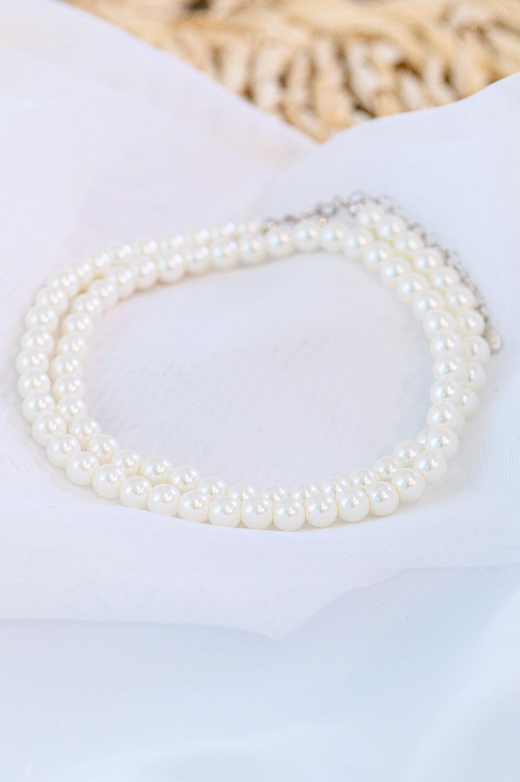 She's So Audrey Sterling Silver & Faux Pearl Necklace - Happily Ever Atchison Shop Co.