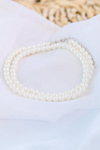 She's So Audrey Sterling Silver & Faux Pearl Necklace - Happily Ever Atchison Shop Co.