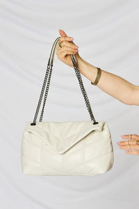 SHOMICO PU Leather Chain Handbag - Happily Ever Atchison Shop Co.