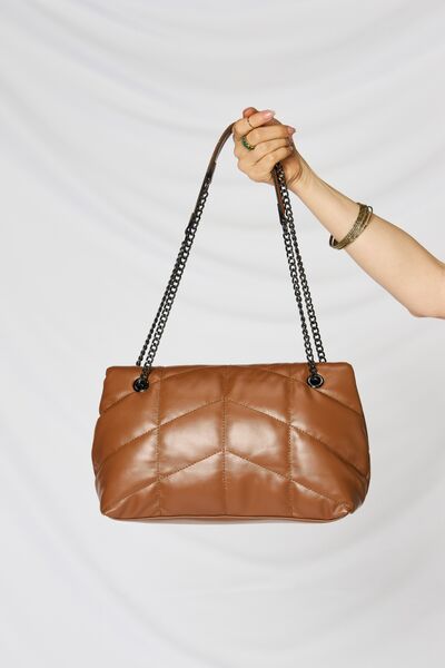 SHOMICO PU Leather Chain Handbag - Happily Ever Atchison Shop Co.