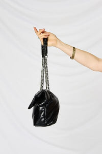 SHOMICO PU Leather Chain Handbag - Happily Ever Atchison Shop Co.