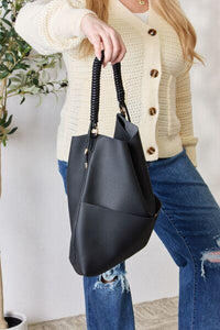 SHOMICO Vegan Leather Handbag with Pouch - Happily Ever Atchison Shop Co.