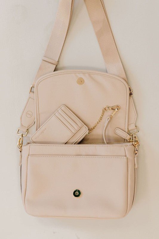 SIGNATURE CROSSBODY SHOULDER BAG WITH CARD WALLET - Happily Ever Atchison Shop Co.