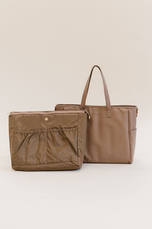 SIGNATURE TOTE CARRY ALL ON LAPTOP BAG - Happily Ever Atchison Shop Co.