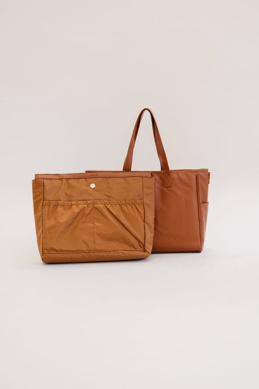 SIGNATURE TOTE CARRY ALL ON LAPTOP BAG - Happily Ever Atchison Shop Co.