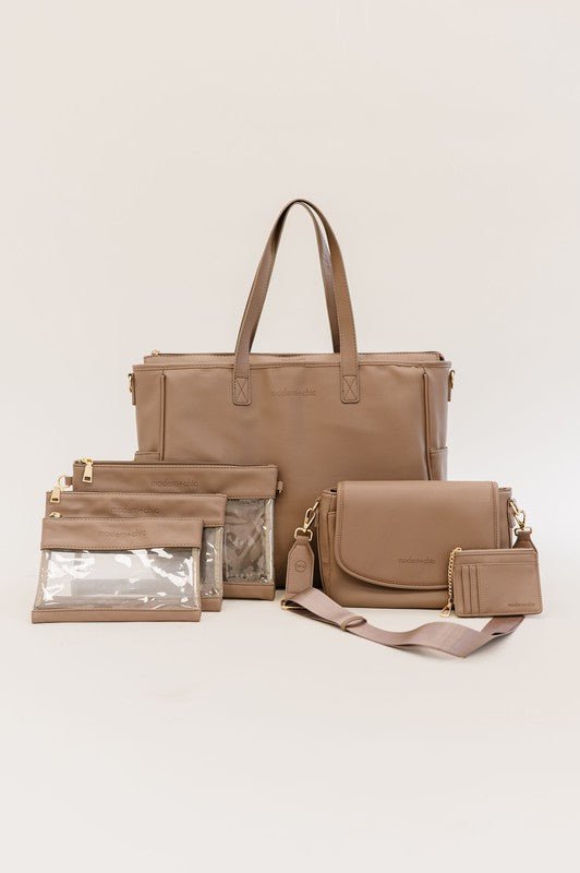 SIGNATURE TOTE CARRY ALL ON LAPTOP BAG - Happily Ever Atchison Shop Co.