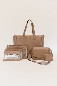 SIGNATURE TOTE CARRY ALL ON LAPTOP BAG - Happily Ever Atchison Shop Co.
