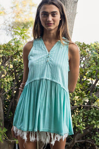 Simple But Unique Babydoll Knit Tank Top - Happily Ever Atchison Shop Co.