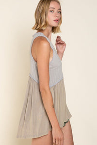 Simple But Unique Babydoll Knit Tank Top - Happily Ever Atchison Shop Co.