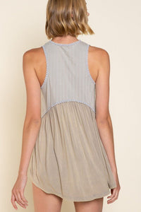 Simple But Unique Babydoll Knit Tank Top - Happily Ever Atchison Shop Co.