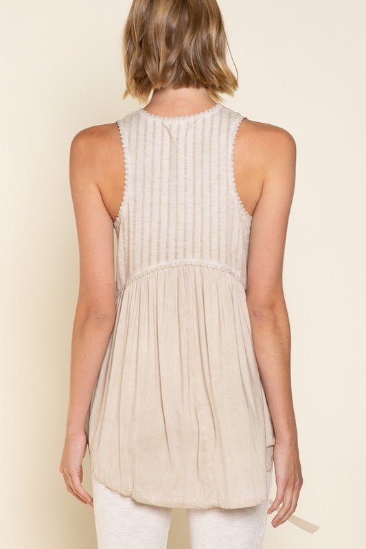 Simple But Unique Babydoll Knit Tank Top - Happily Ever Atchison Shop Co.