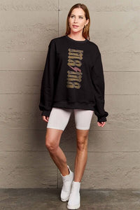 Simply Love Full Size MAMA Round Neck Sweatshirt - Happily Ever Atchison Shop Co.