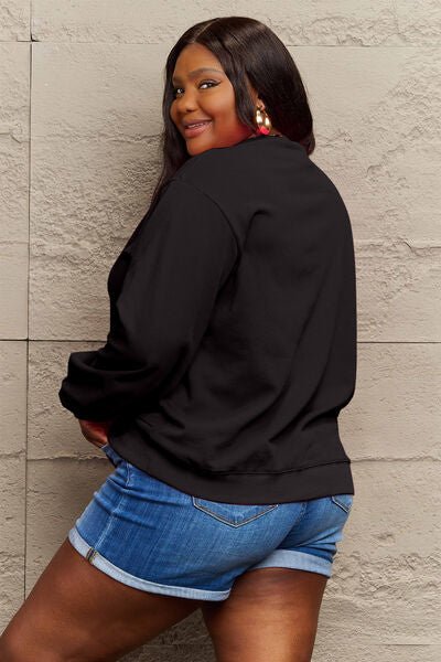 Simply Love Full Size MAMA Round Neck Sweatshirt - Happily Ever Atchison Shop Co.