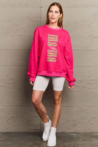 Simply Love Full Size MAMA Round Neck Sweatshirt - Happily Ever Atchison Shop Co.