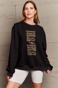 Simply Love Full Size MAMA Round Neck Sweatshirt - Happily Ever Atchison Shop Co.