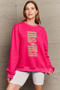 Simply Love Full Size MAMA Round Neck Sweatshirt - Happily Ever Atchison Shop Co.