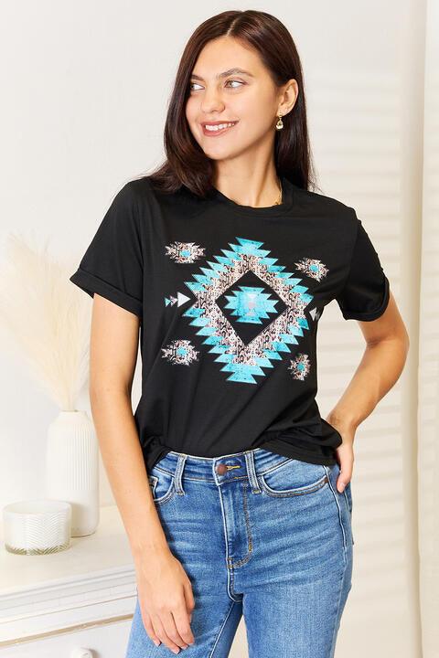 Simply Love Graphic Short Sleeve T - Shirt - Happily Ever Atchison Shop Co.